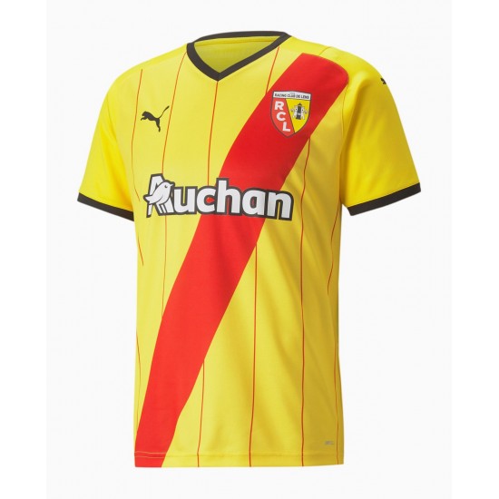 Camisola RC Lens Equipamento Primeiro 2021-2022 Manga Curta